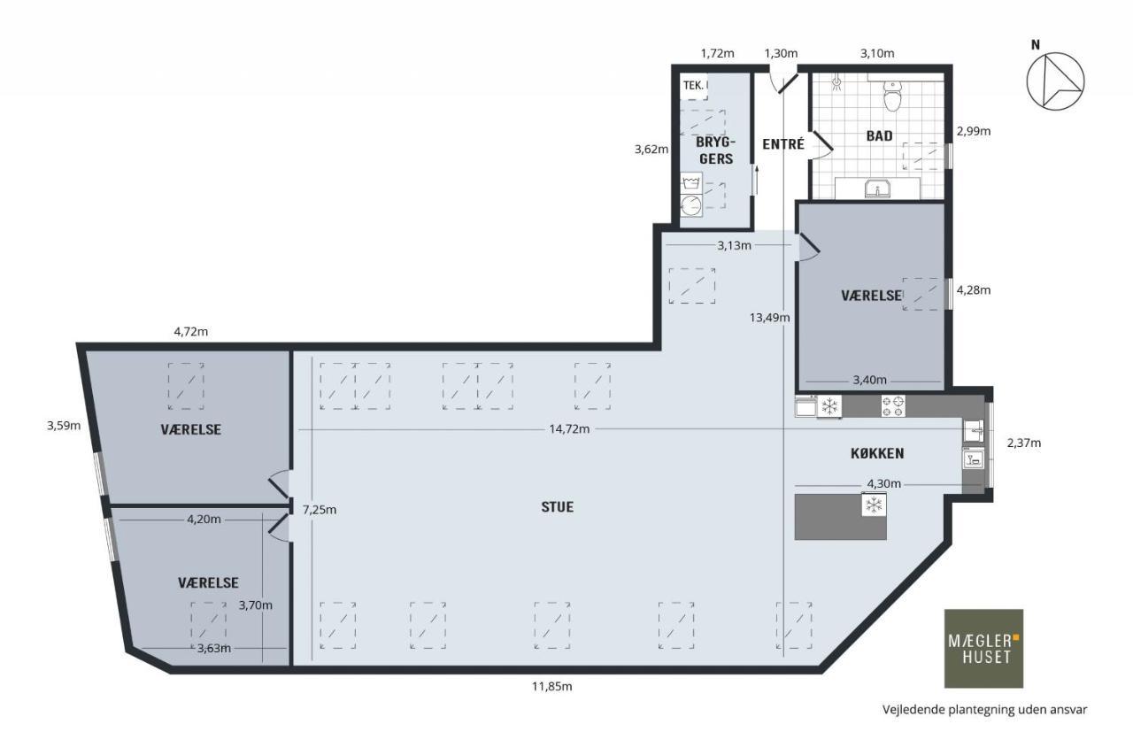 Aday - Penthouse 3 Bedroom - Heart Of 올보르 외부 사진